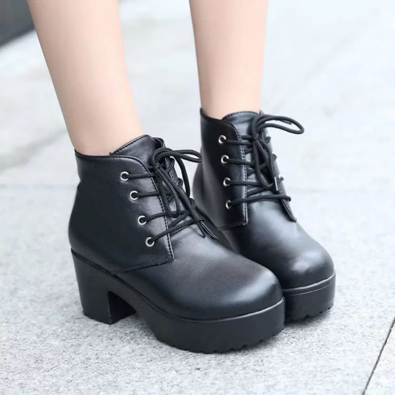 sepatu boots fashion wanita trendy dl 660 (02 la)