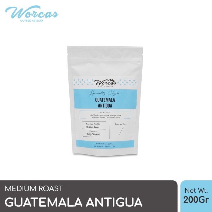 

vd201r Worcas Arabica Guatemala Antigua 200Gr - Medium Roasted Coffee - Kopi Biji Ds20X11