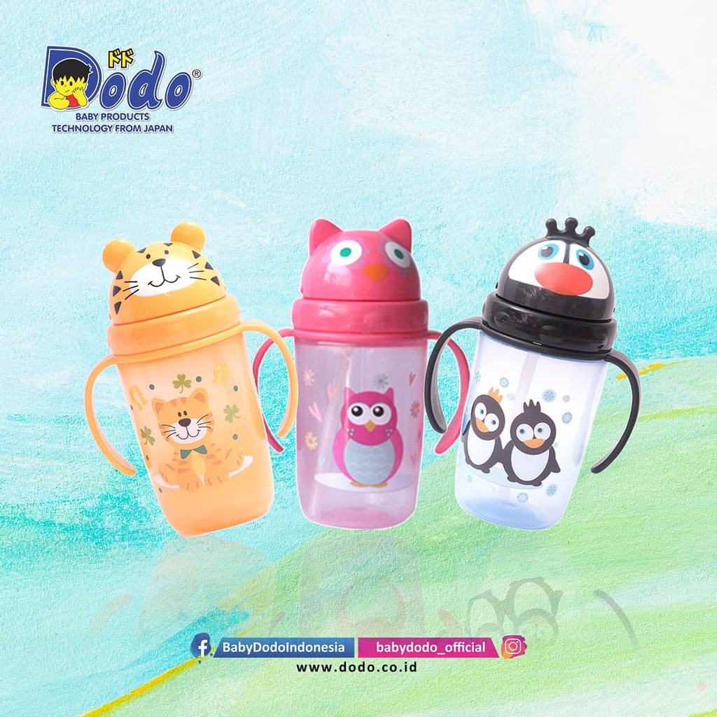 DODO Animal Character Cup | Botol Minum Anak Bayi | Botol Sedotan Anak Bayi