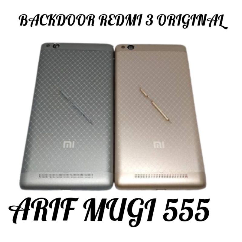 BACKDOOR BACK DOOR KESING TUTUP BELAKANG XIAOMI REDMI 3 ORIGINAL