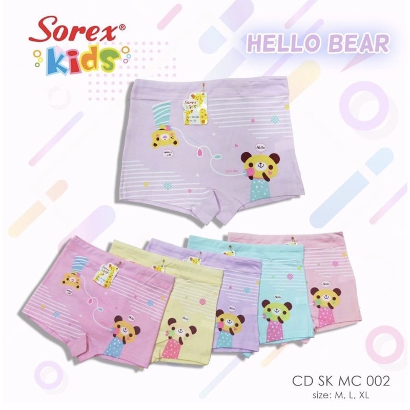 SOREX KIDS GIRL SK MA 552 - CD CELANA DALAM BOXER ANAK CEWEK PEREMPUAN