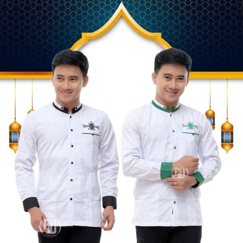 Baju Koko Nu Laki Laki Dewasa Lengan Panjang Muslim