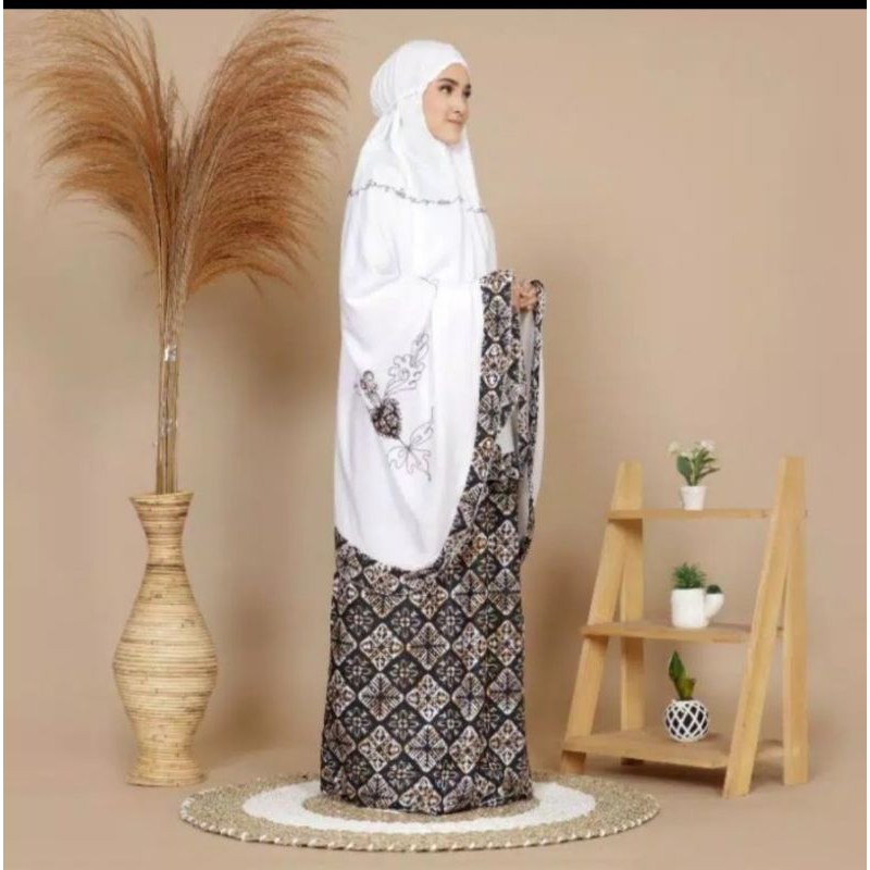 MUKENA KATUN RAYON KOMBINASI llMUKENA SANTRI