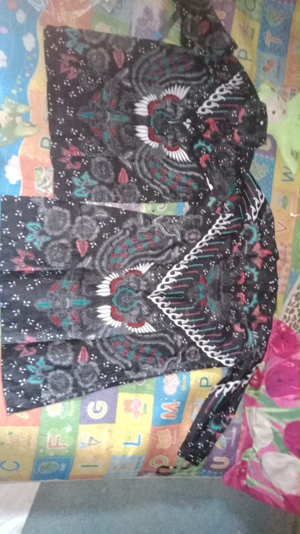 Couple Tunik Sogan Serut Genes Apsari Coklat Batik Modern Pekalongan