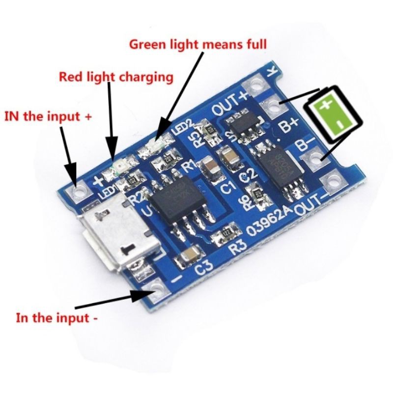 Modul charger TP4056 with protection