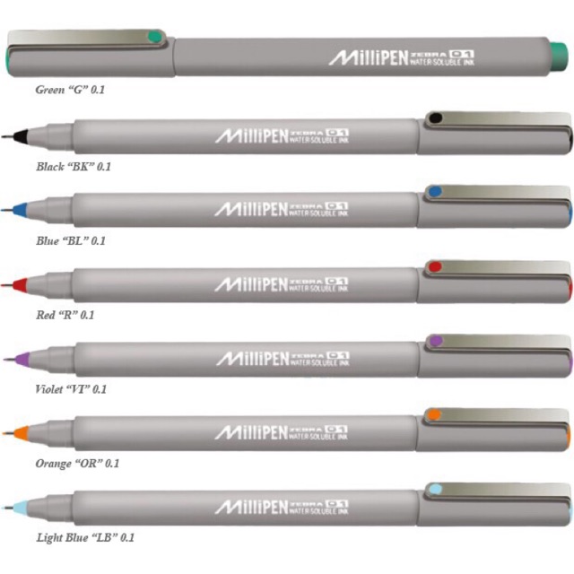

Zebra MILLIPEN Color Pulpen 0,1