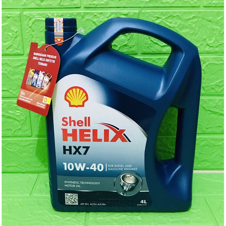 Oli mesin shell helix HX7 10W-40 4liter