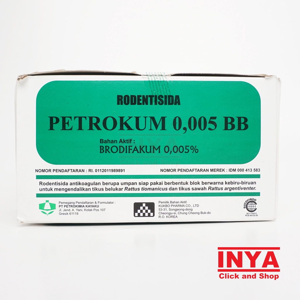 RACUN TIKUS UMPAN SIAP PAKAI 100gr - PESRTISIDA PETROKUM 0.005 BB