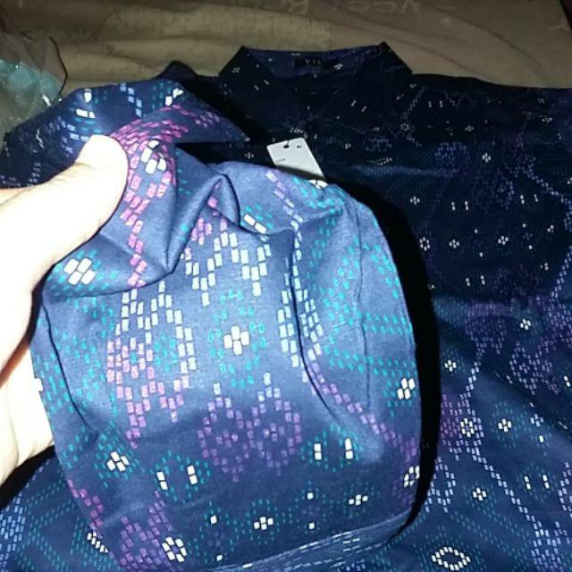 Ameliashop16 Kemeja Batik Songket Pria Diamond M L Xl Xxl Xxxl