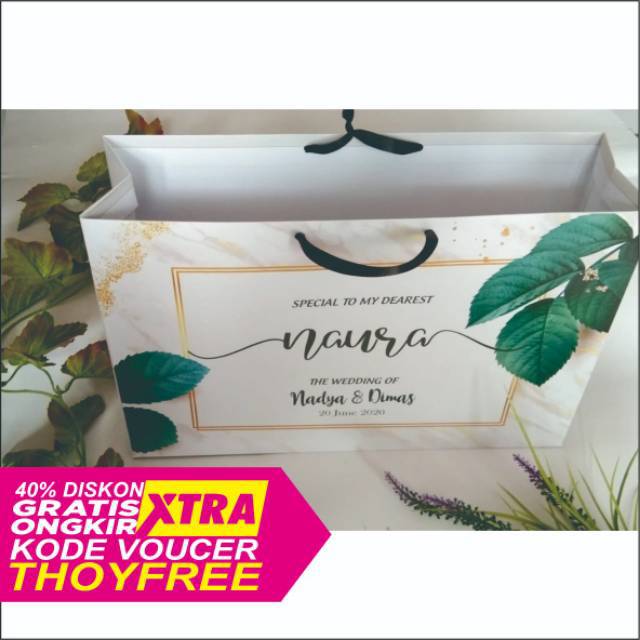 

PAPERBAG BRIDESMAID 35x23x10cm / WEDDING / PACKAGING PRODUCT bag murah bag bridesmaid paperbag murah paper bag tas kertas tas souvenir