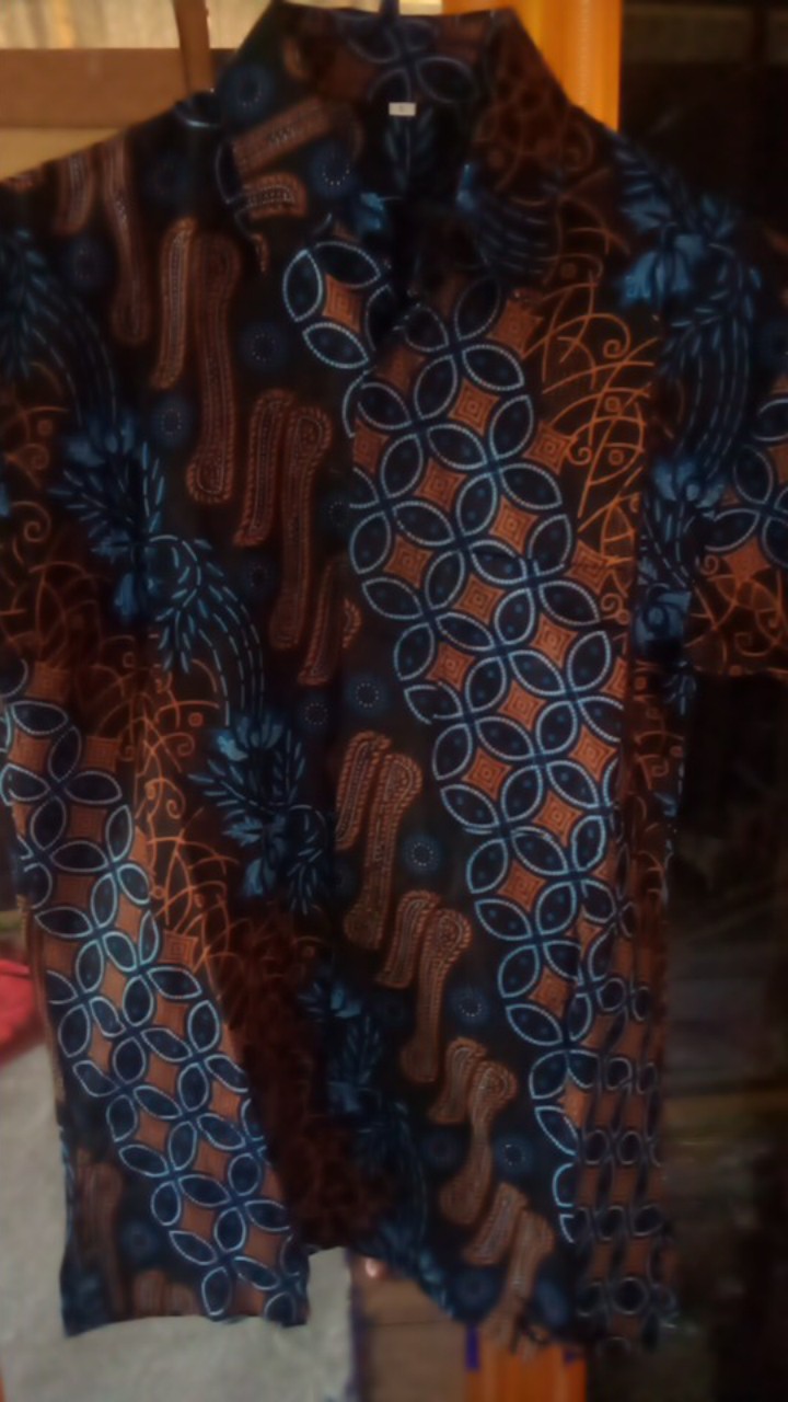 Bswart Batik Hrb026 Kenongo Hem Pendek Padi Pekalongan M L Xl Batik Pria Murah Modern Grosir