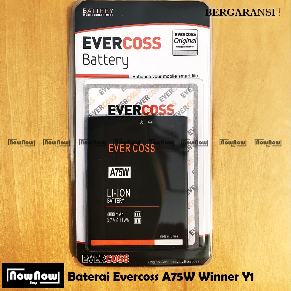 Baterai Evercoss A75W Winner Y1 Original Double Power Batre Battery HP Evercross Cross