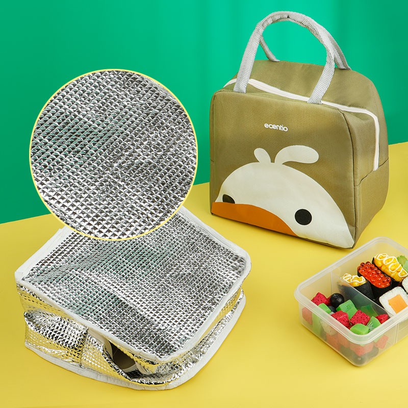 ecentio &amp; FOODI tas bekal/tas kotak makan/lunch bag/tas Tempat makanan lucu animal