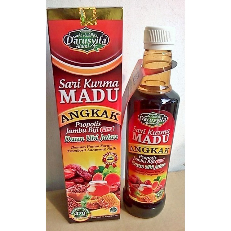

Sari Kurma Madu Angkak plus Daun Ubi Jalar Darusyifa
