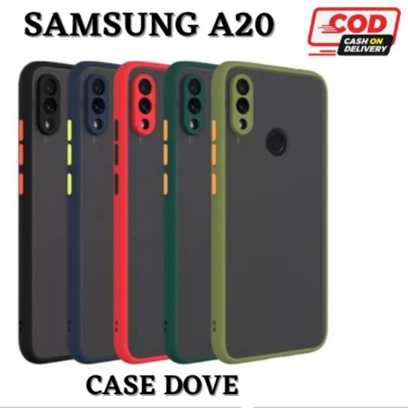 Case Handphone Keren For Samsung A20 Case Dove Transpadan