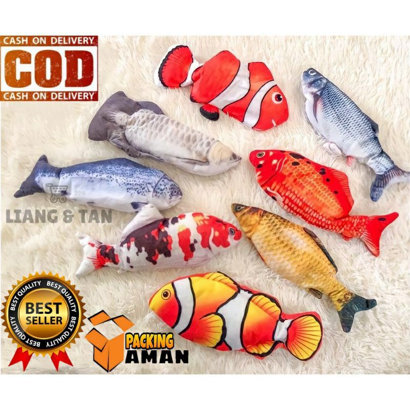 mainan ikan bergerak / mainan ikan tiktok / mainan ikan viral / mainan ikan pukpuk bayi