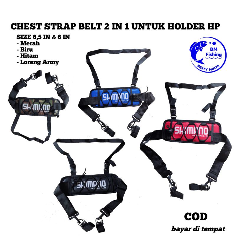 GROSIR !!!  CHEST STRAP BELT 2 IN 1  HOLDER HP 6.5 INCI DAN SLEMPANG JORAN PANCING