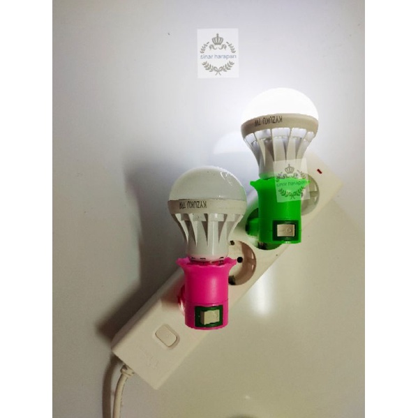 Satu set lengkap - Lampu Tidur LED  plus Fitting Tempat Lampu