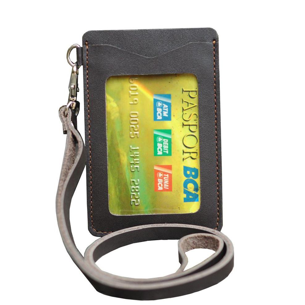 

id card holder kulit gantungan id card kulit name tag