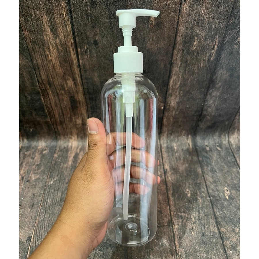 Botol Clear 500ml Tinggi N28 - PUMP