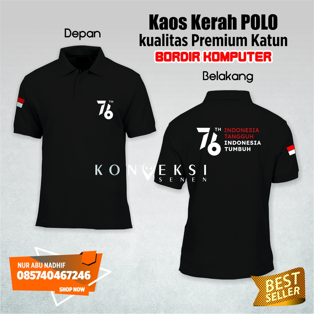 kaos indonesia 76 | kaos polo katun