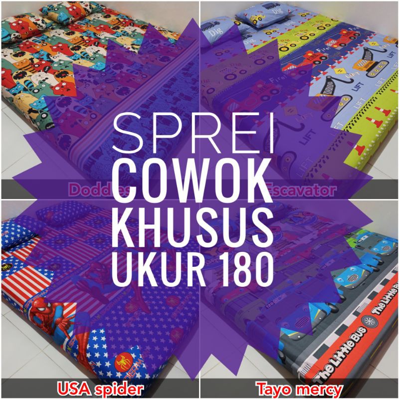 sprei karakter cowok Sprei berkwalitas sprei adem