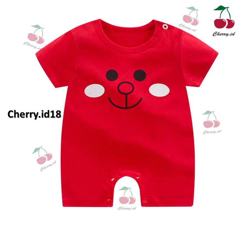 Cherry COD Jumper Bayi Import / Romper Bayi Import / Baju Bayi Kancing J008