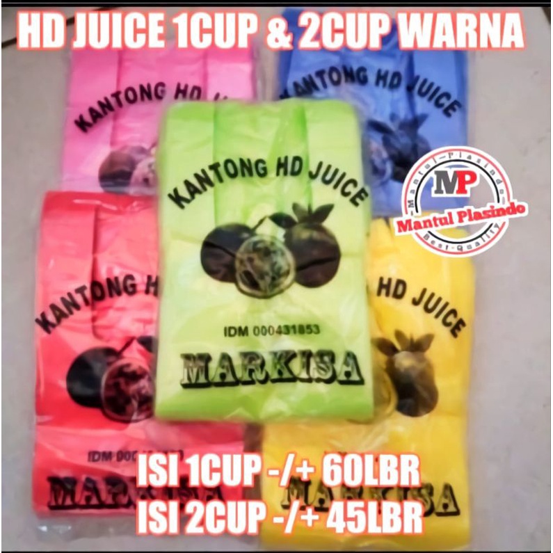 Hd juice 1cup &amp; 2cup / plastik warna warni