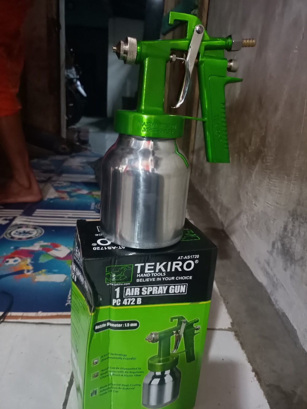 Air Spray Gun 472b Tabung Bawah Tekiro