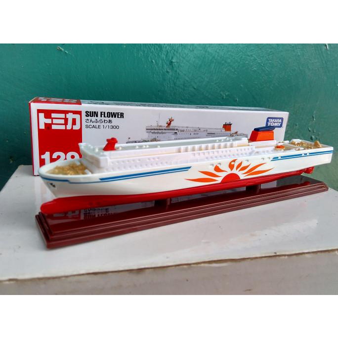 Diecast miniatur kapal pesiar Tomica long No 129 Sun Flower murah