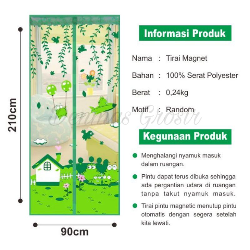 (COD)Tirai Magnet/Tirai Pintu Anti Nyamuk