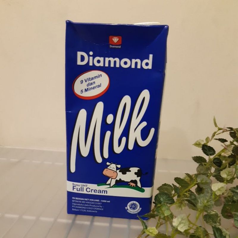 

Diamond susu Fullcream UHT 1ltr