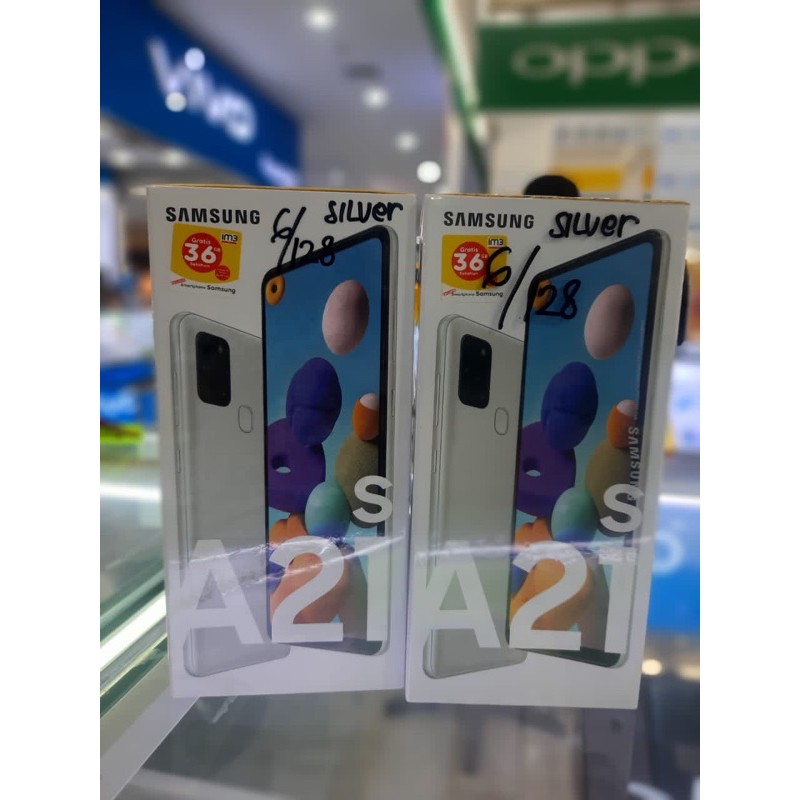 samsung a21s ram 6/128gb silver