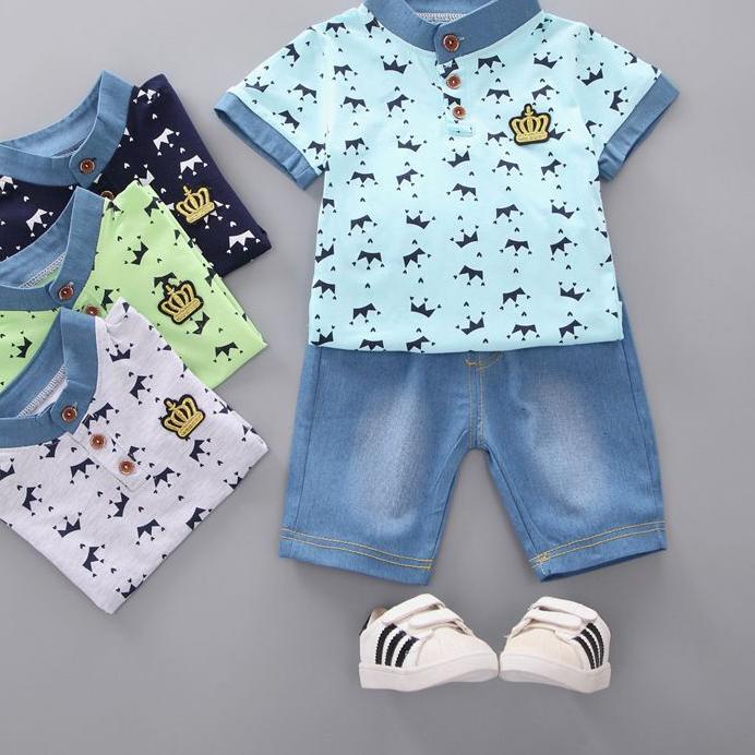 Ω [] SET Mahkota momo - Stelan bayi laki laki - stelan anak laki laki - pakaian anak ♣