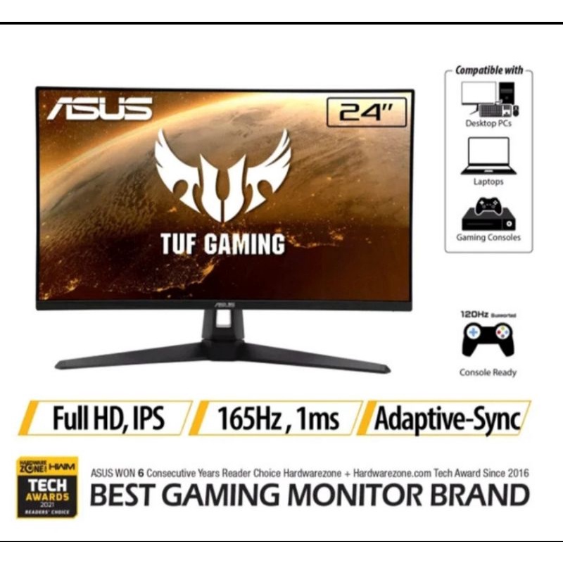 Monitor LED ASUS TUF VG249Q1A 24inch 165hz 1ms Freesync