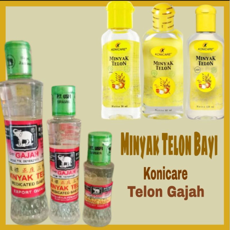 Konicare Minyak Telon Bayi Anti Kembung 30ml 60ml 120ml / Perlengkapan Mandi Bayi / Minyak Pijat Bayi