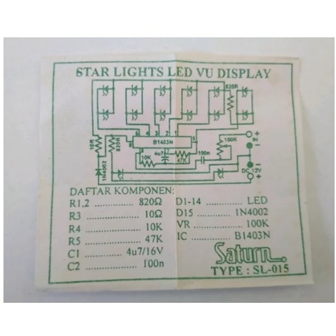 PCB Star Light VU Display LB-1403 SL-015