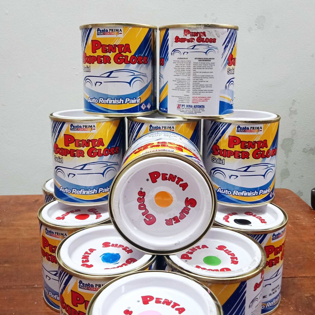 CAT PENTA COLT BEIGE 200 gram - cat penta abu abu - cat penta grey - cat motor abu abu - cat mobil abu abu