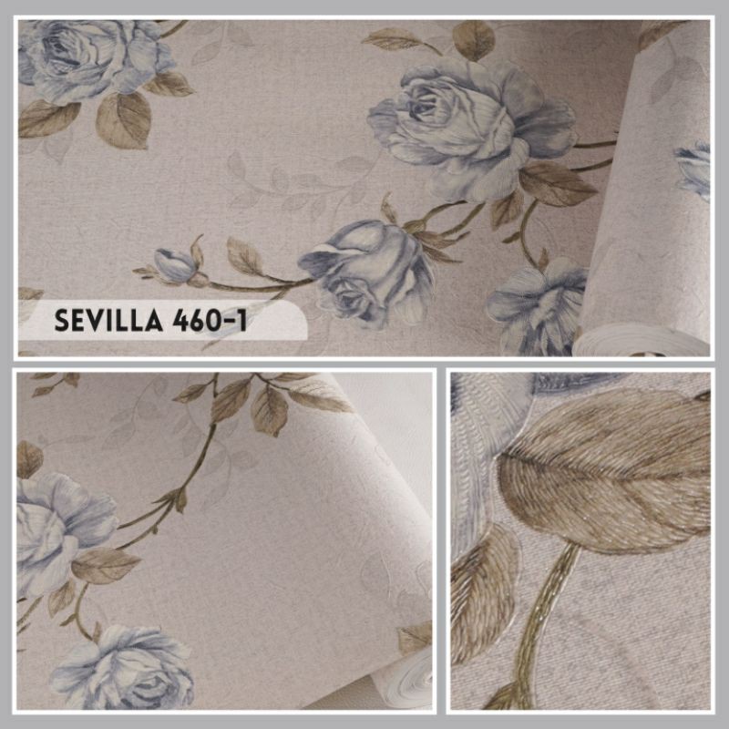 Wallpaper Vinyl Import Korea SEVILLA 460 SERIES (Bonus lem utk pemesanan 8 roll)