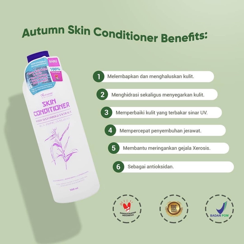 AUTUMN Skin Conditioner HATOMUGI 500ml | Skin Conditioner Aloe Vera