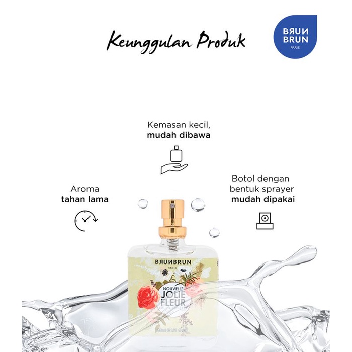 BrunBrun Parfum Wanita Nouvelle Jolie Fleur EDT  11ml