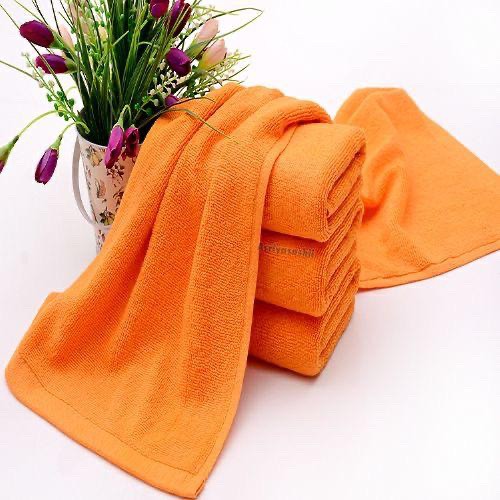 Handuk Wajah Leher Muka Orange 35x70 Asriyasashii Cotton 100% Tebal Lembut Termurah Terlaris