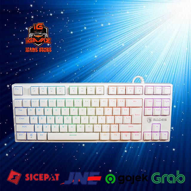 Sades Khanda TKL RGB - Removable Switch Mechanical Gaming Keyboard NAMPOL GAN