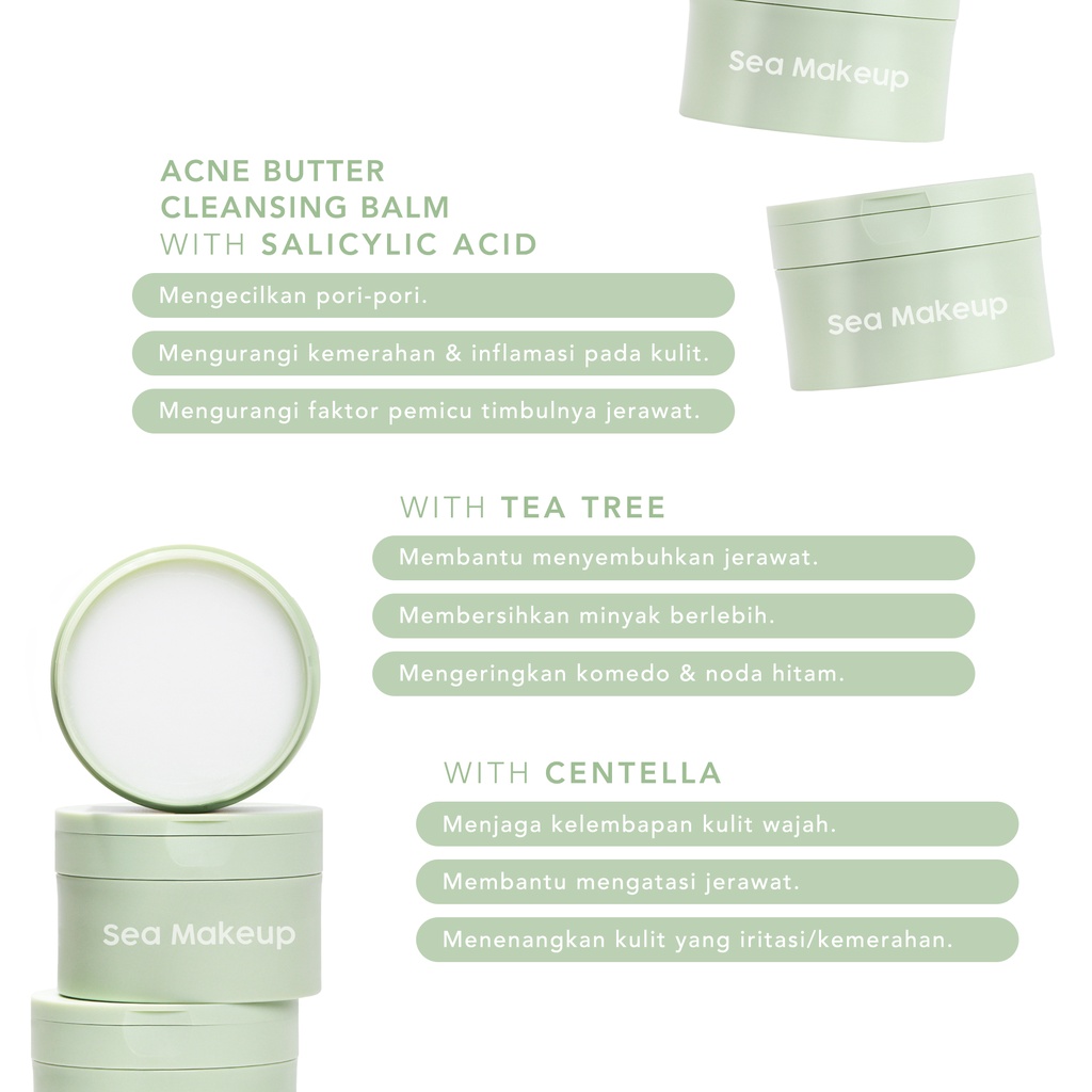 (BPOM) SEA MAKE UP Acne Butter Cleansing Balm