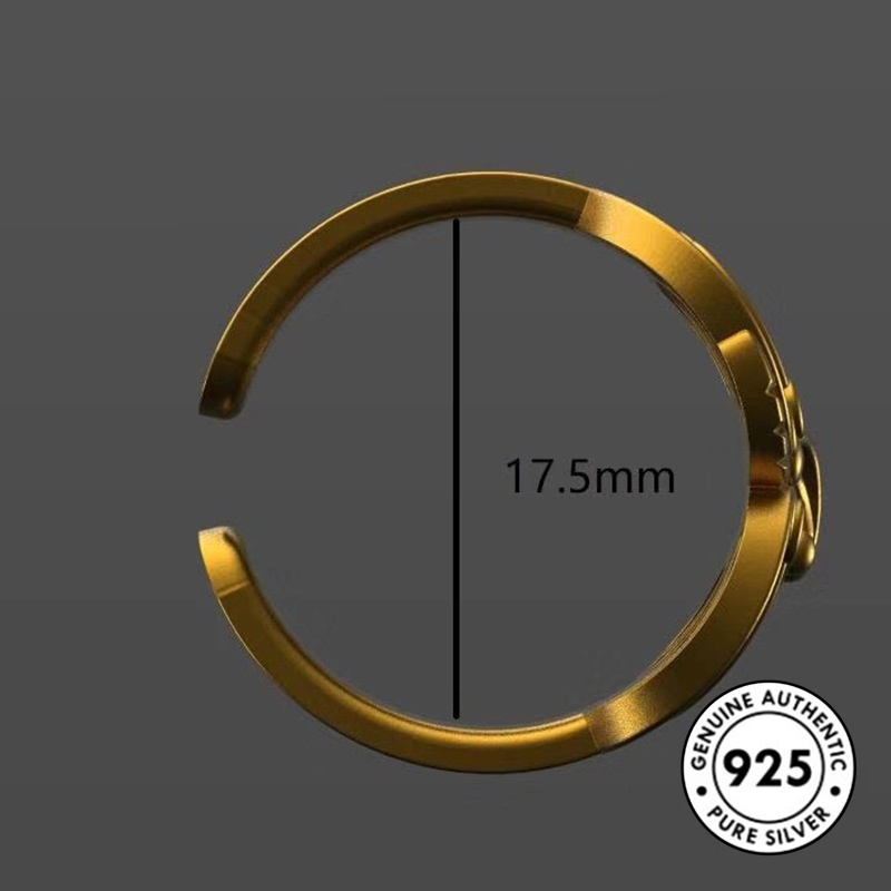 Cincin Lapis Silver S925 Desain Kupu-Kupu Hollow Untuk Wanita