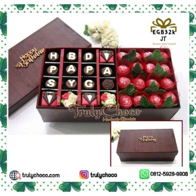 

Hadiah ulang tahun ayah dan ibu coklat trulychoco special