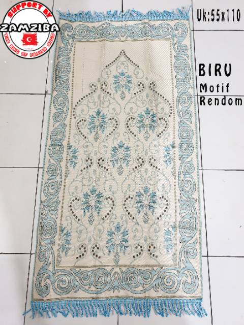 Sajadah Turkey Travelink Turkiye Ukuran 55x110 Rendom Motif COD By Zamziba.Sajadah