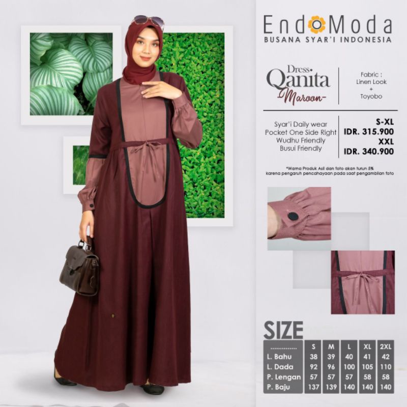 GAMIS CASUAL QANITA BY ENDOMODA