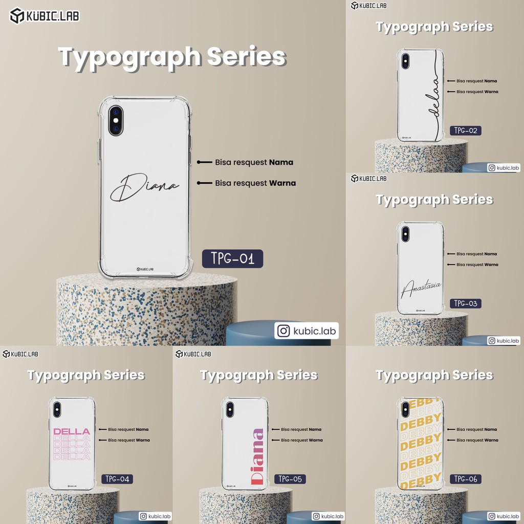 CASE TYPOGRAFI Huawei P8 Lite, P9 Lite, P30 LITE