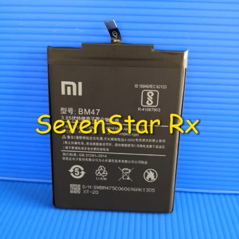 Baterai Batre Xiaomi Redmi 4X Mi 3 pro / 3s BM47 | Shopee